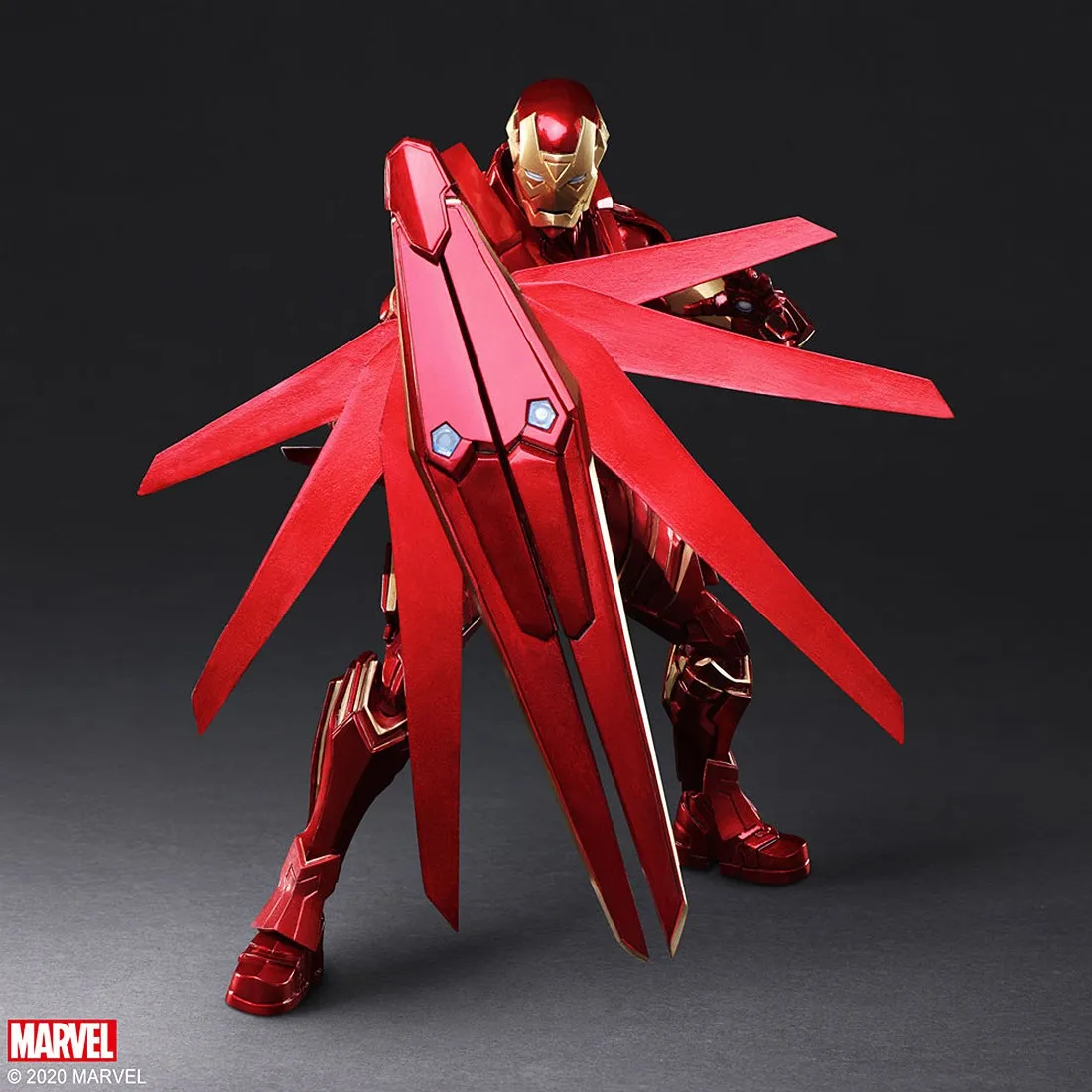 Square Enix Marvel Universe Variant Bring Arts Iron Man Figure (red)