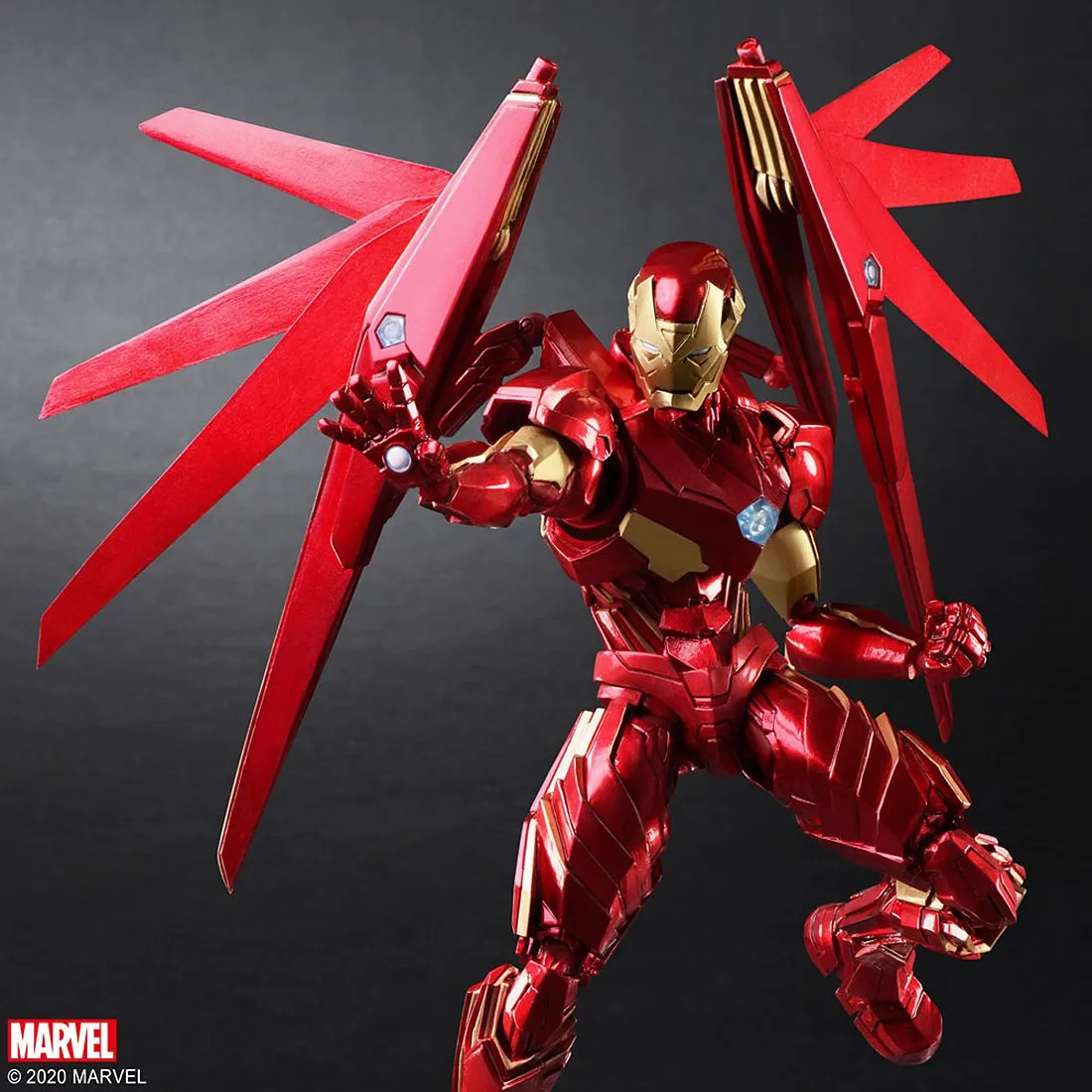 Square Enix Marvel Universe Variant Bring Arts Iron Man Figure (red)