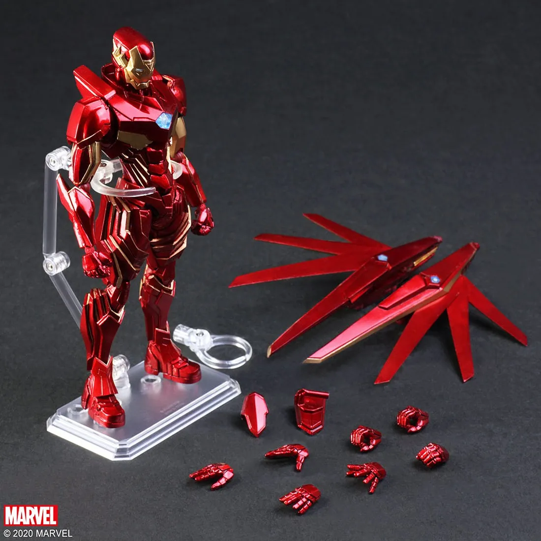 Square Enix Marvel Universe Variant Bring Arts Iron Man Figure (red)