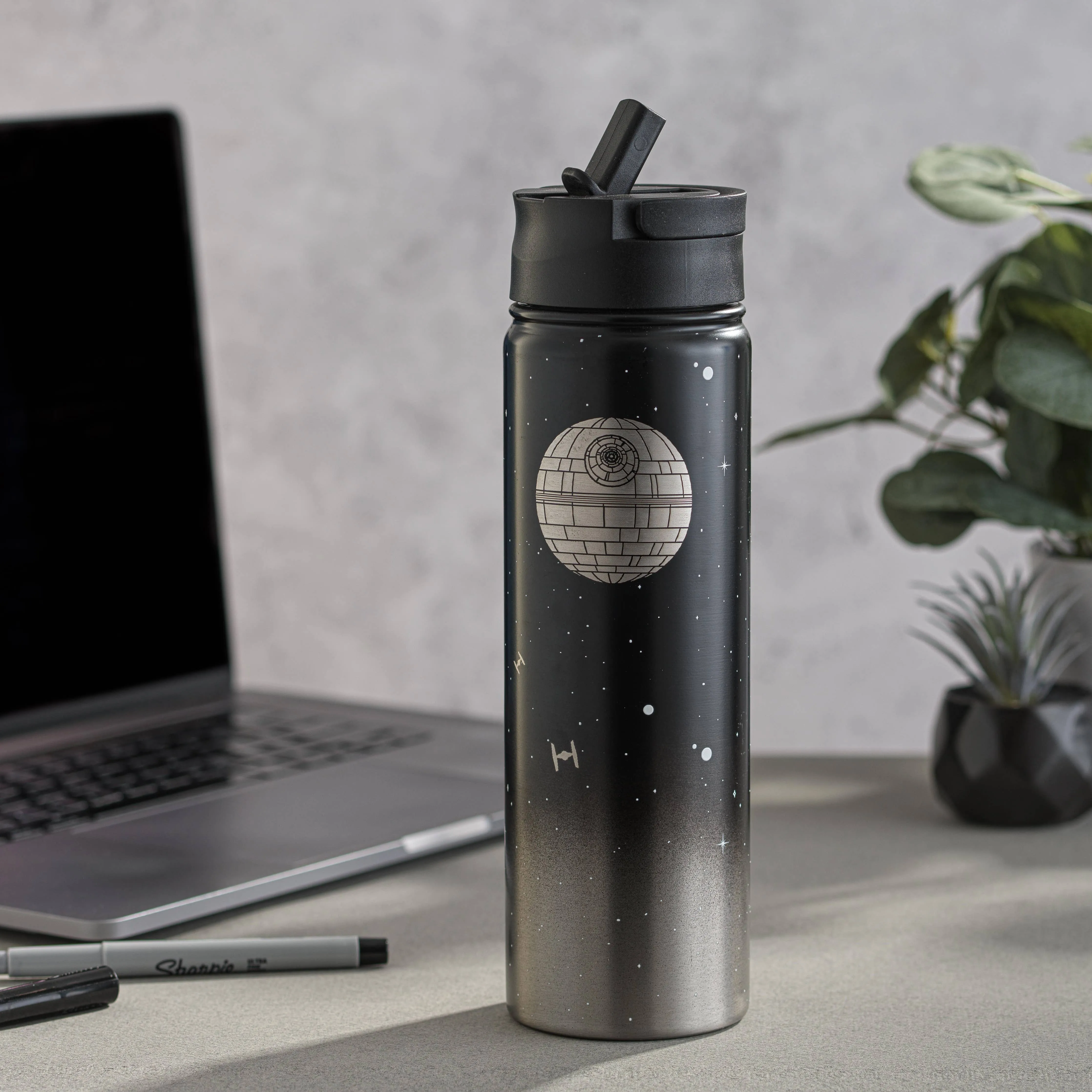 Star Wars  Death Star Stainless Steel Water Bottle