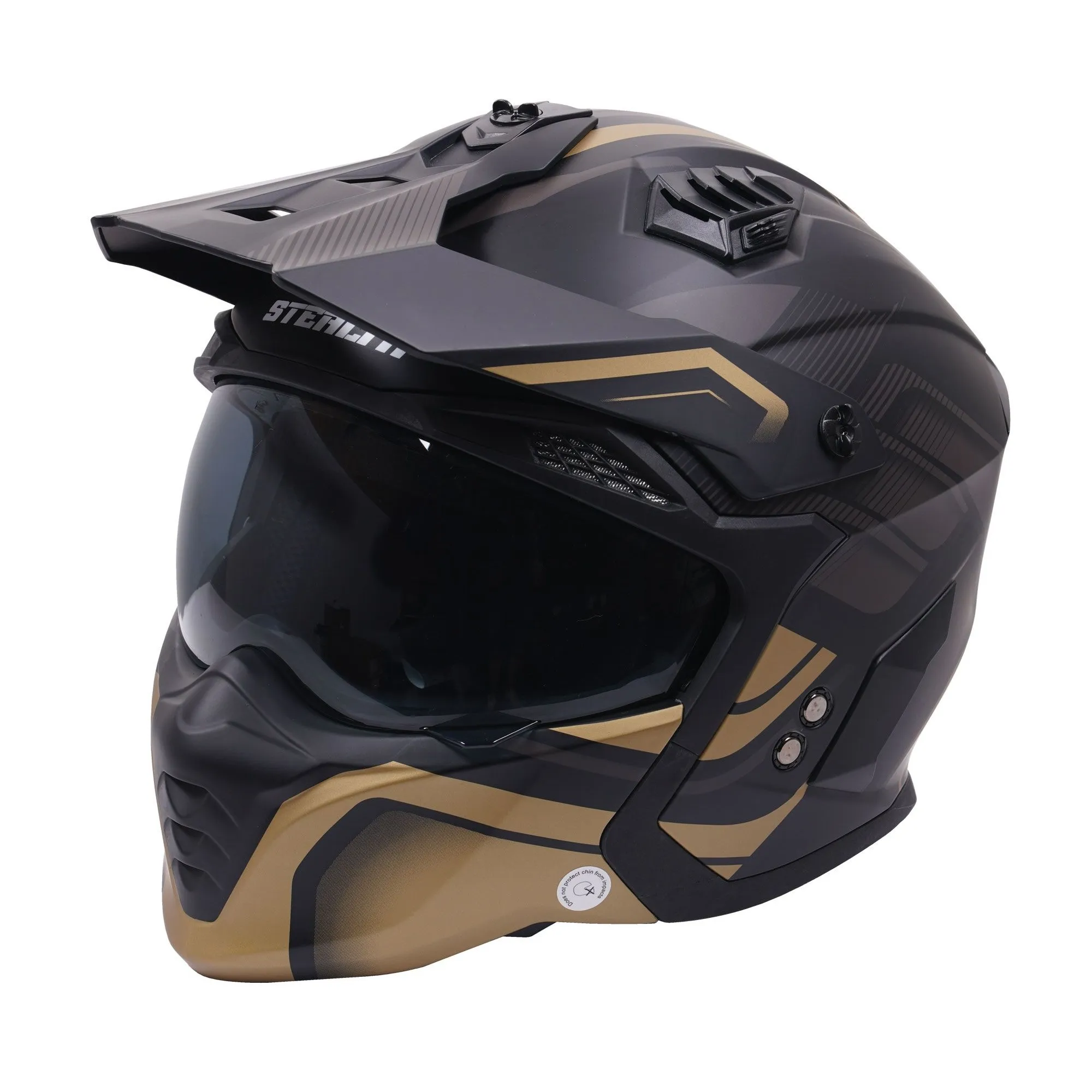 Stealth Fighter Orbit Helmet - Black/Gold