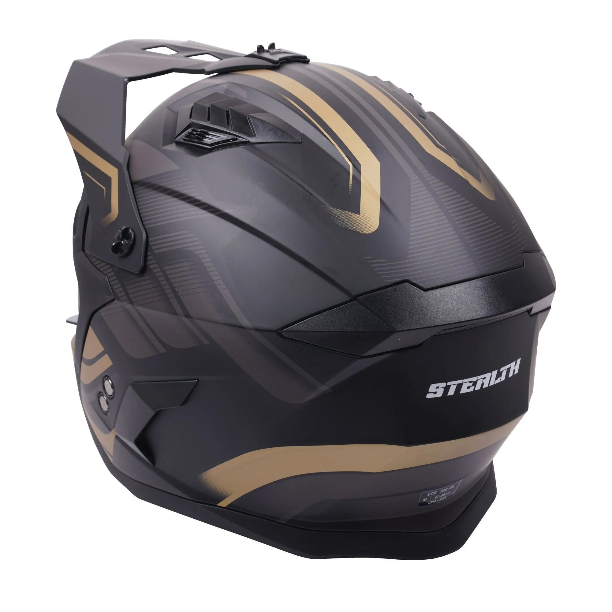 Stealth Fighter Orbit Helmet - Black/Gold