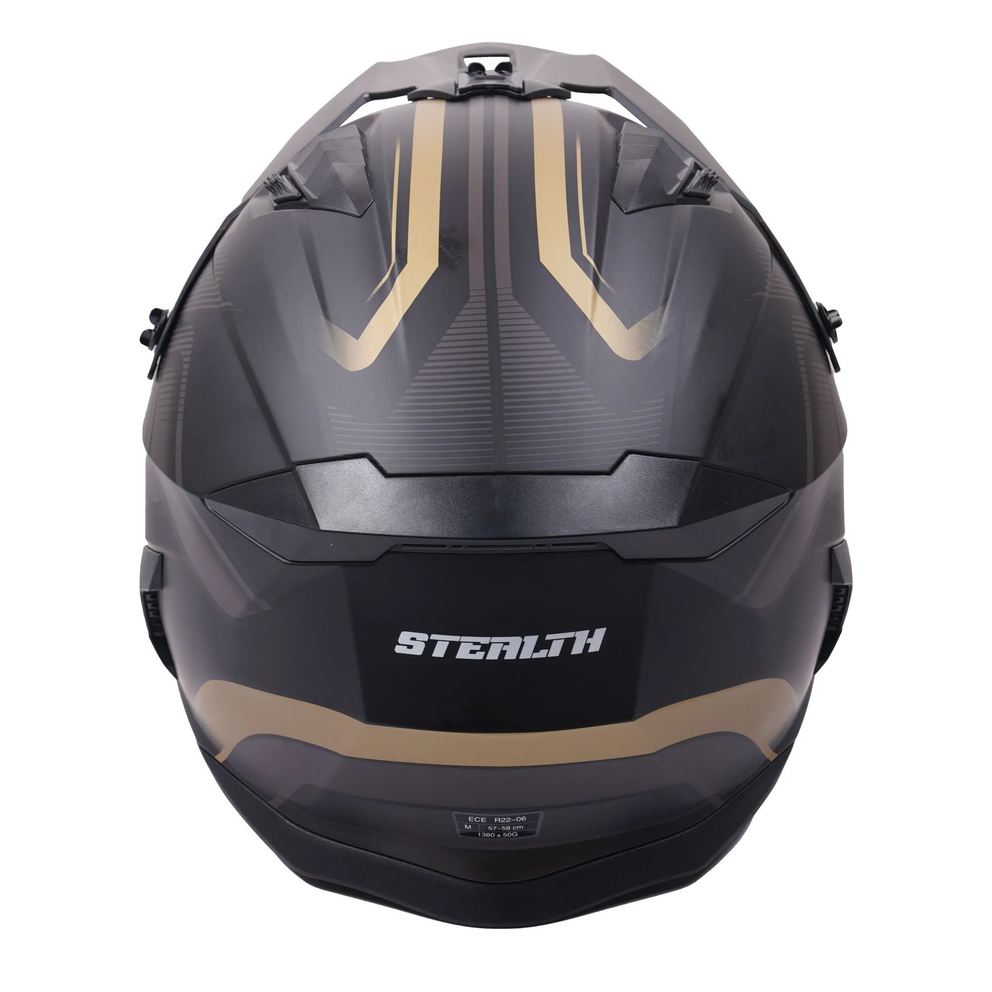 Stealth Fighter Orbit Helmet - Black/Gold