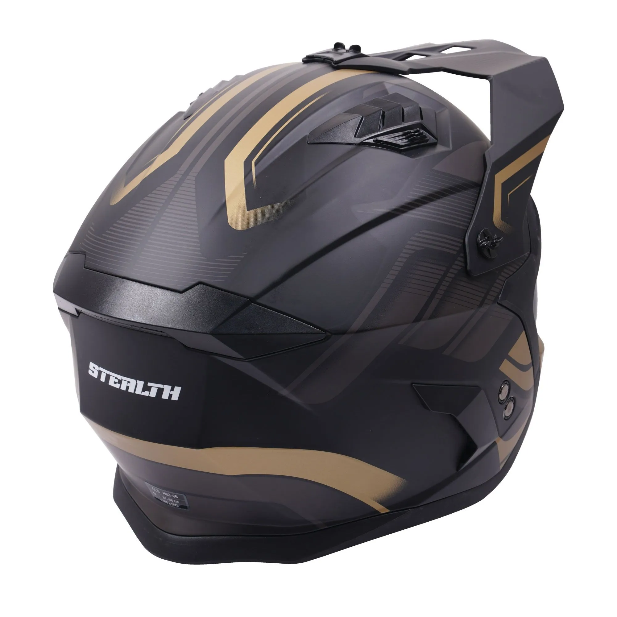 Stealth Fighter Orbit Helmet - Black/Gold