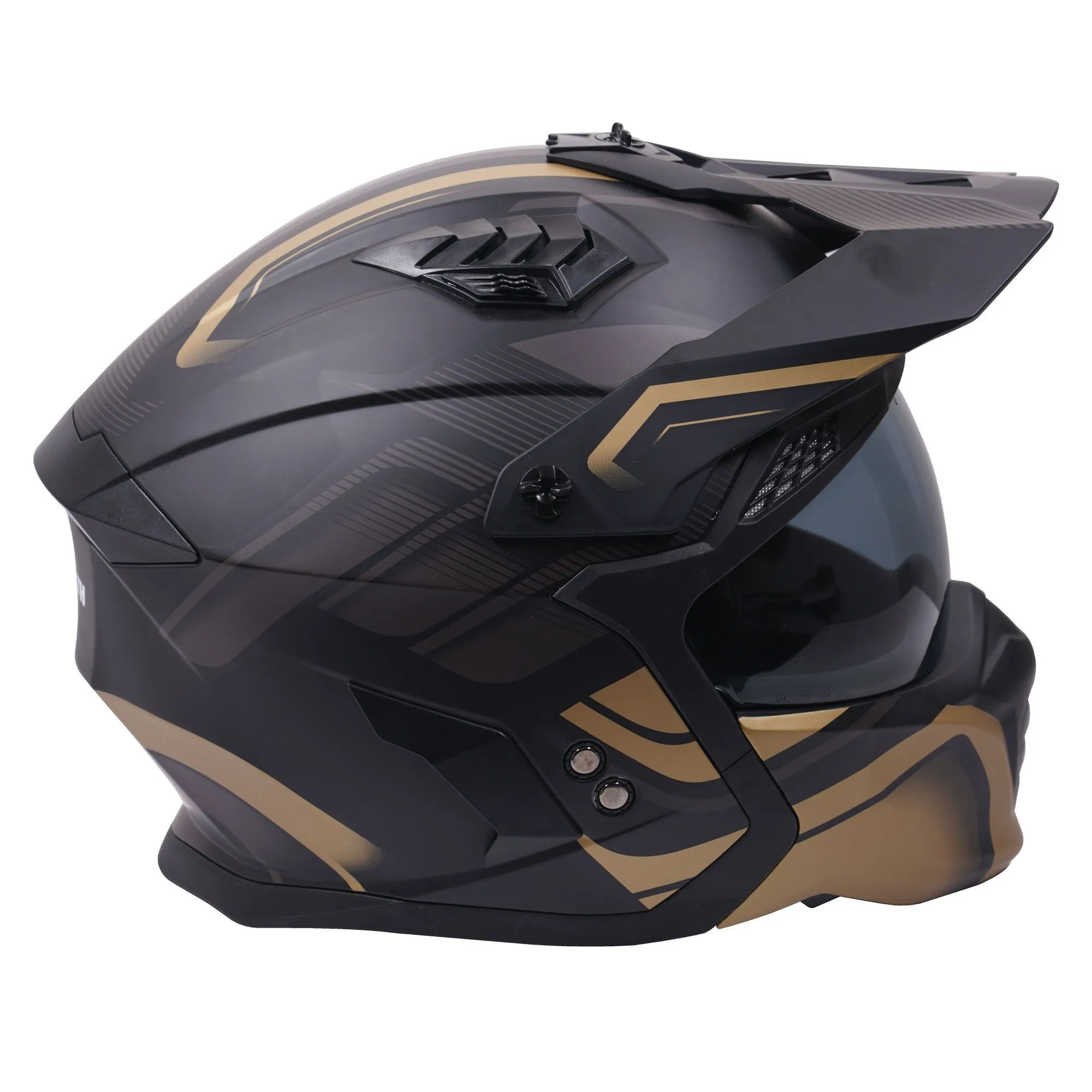 Stealth Fighter Orbit Helmet - Black/Gold