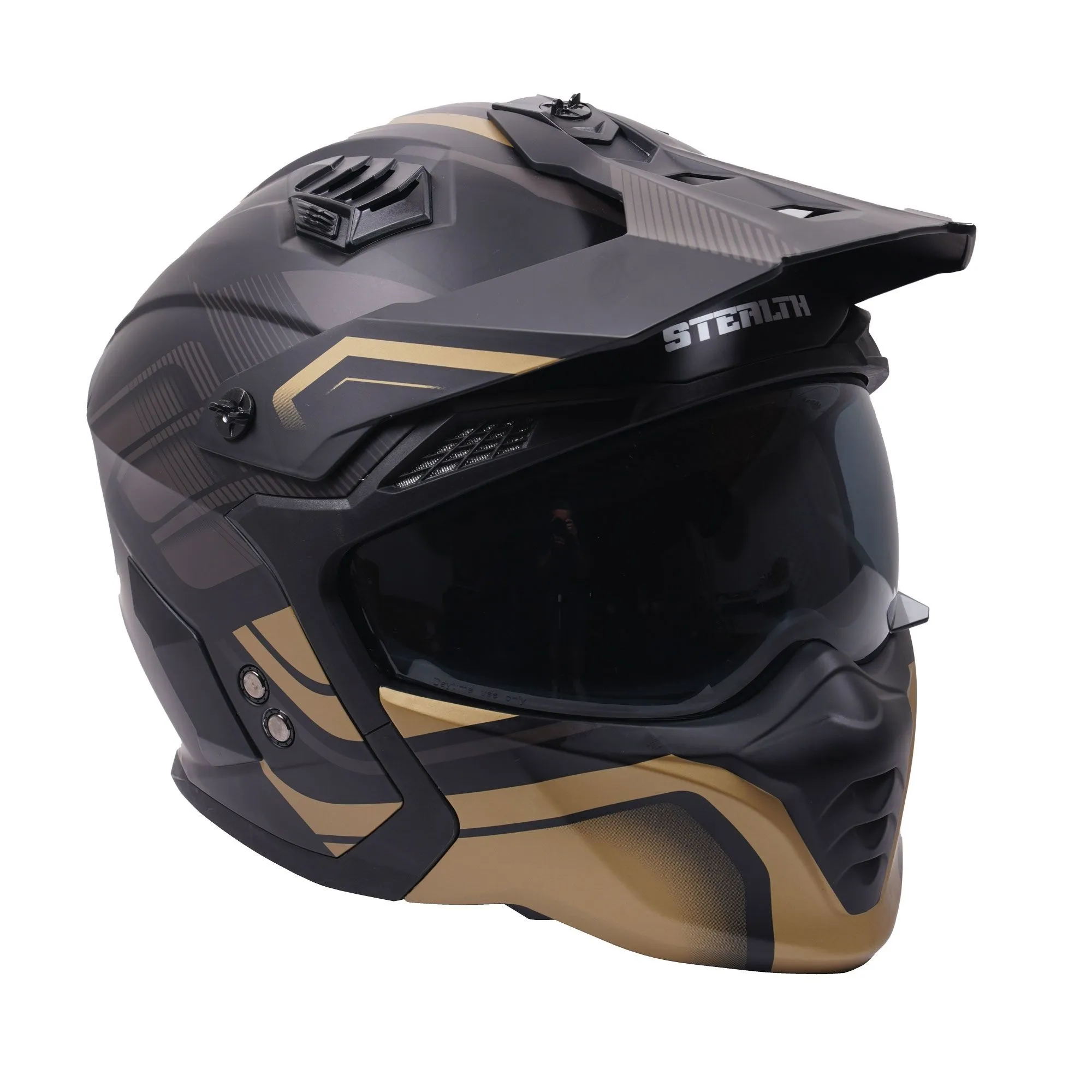 Stealth Fighter Orbit Helmet - Black/Gold