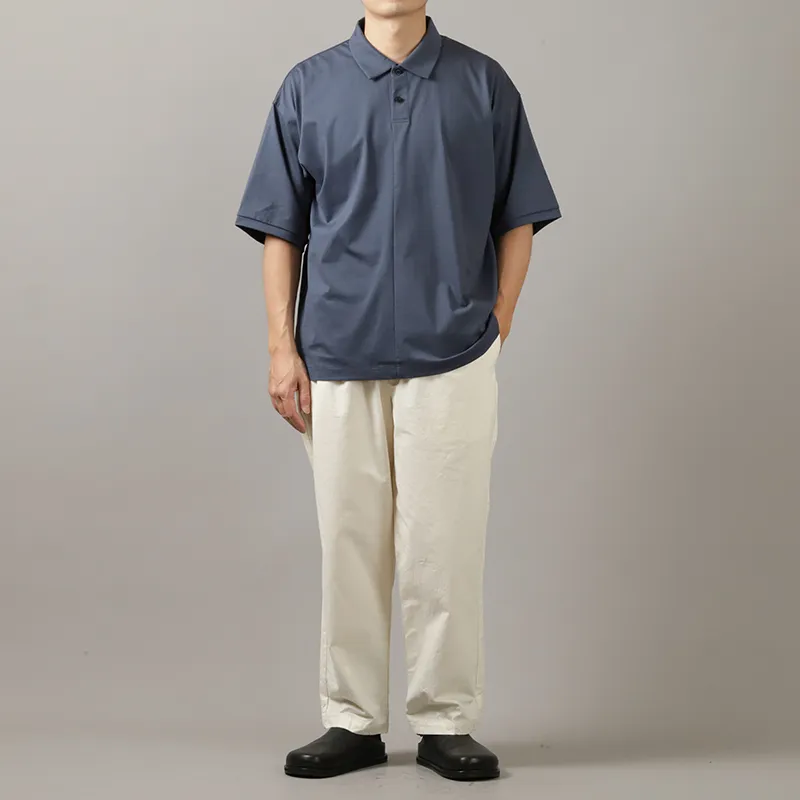 Still By Hand Dropped Shoulder Pullover Polo Shirt