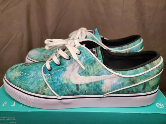 Sz 10 nike sb zoom stefan janoski qs air retro skateboard turbo green