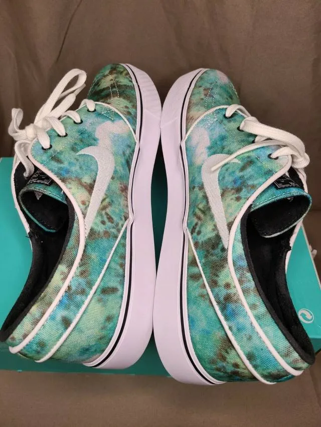 Sz 10 nike sb zoom stefan janoski qs air retro skateboard turbo green