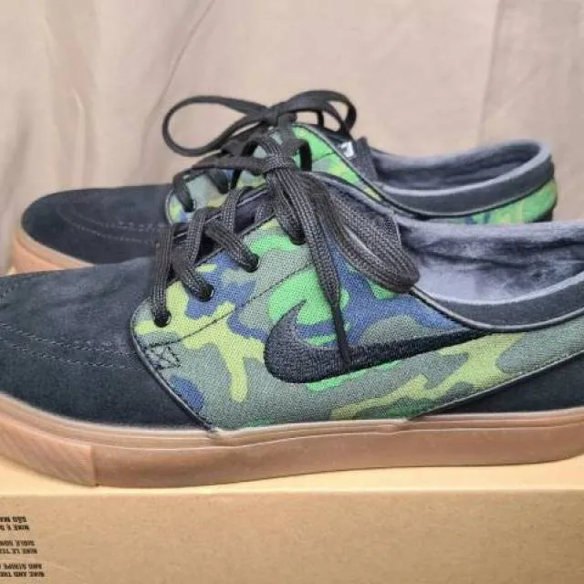 Sz 10 nike zoom stefan janoski retro air camo gum skateboard air rero