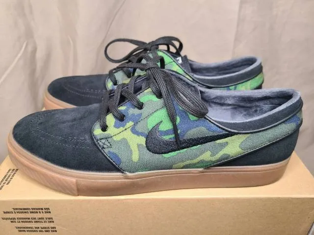 Sz 10 nike zoom stefan janoski retro air camo gum skateboard air rero