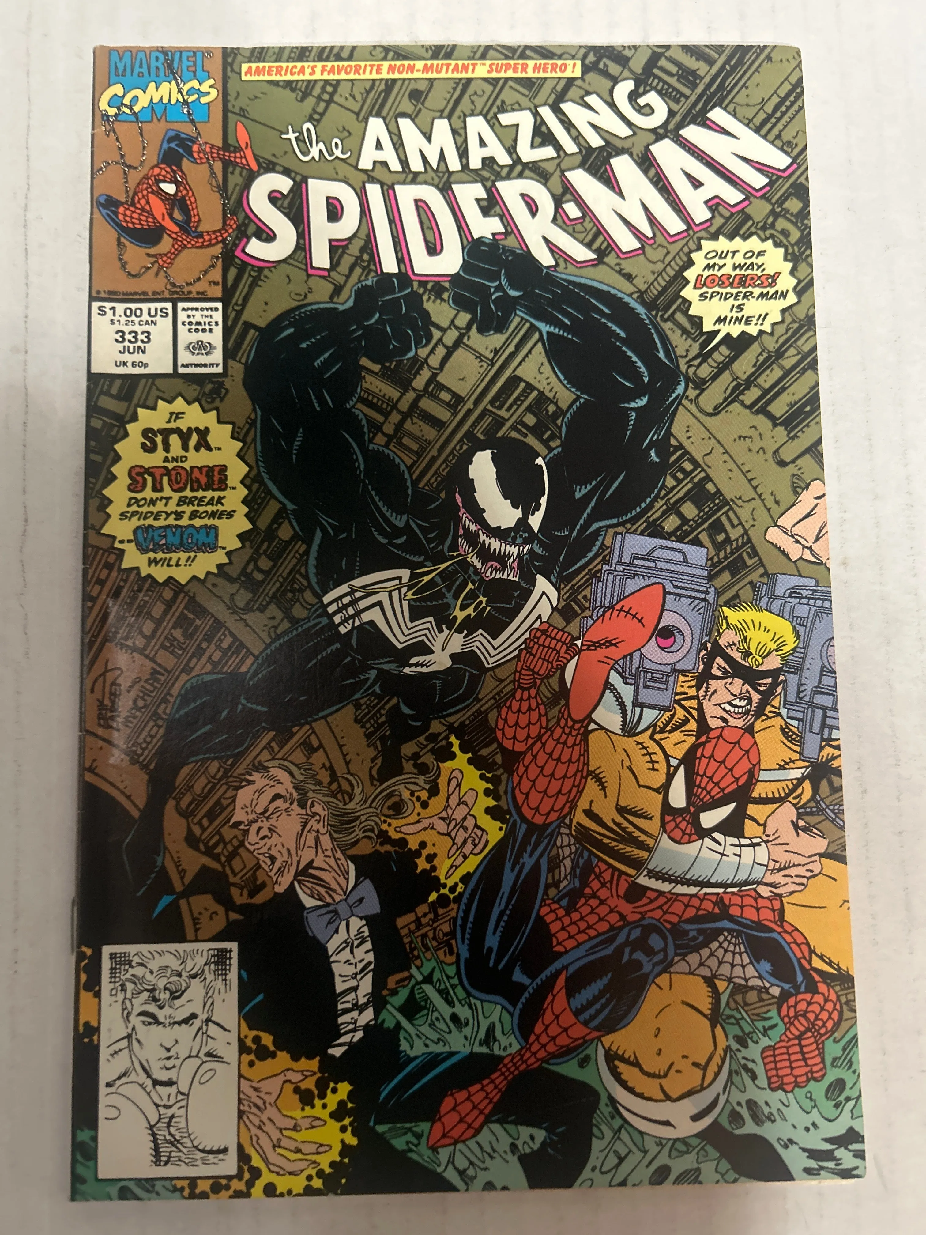 The Amazing Spider-Man by Marvel Comics Group America's Favorite Non-Mutant Super Hero! #333 Comic Group