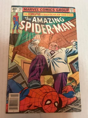 The Amazing Spider-Man by Marvel Comics Group The Kingpin is Back! Deadlier than ever #197 Oct 1977 Comic Book