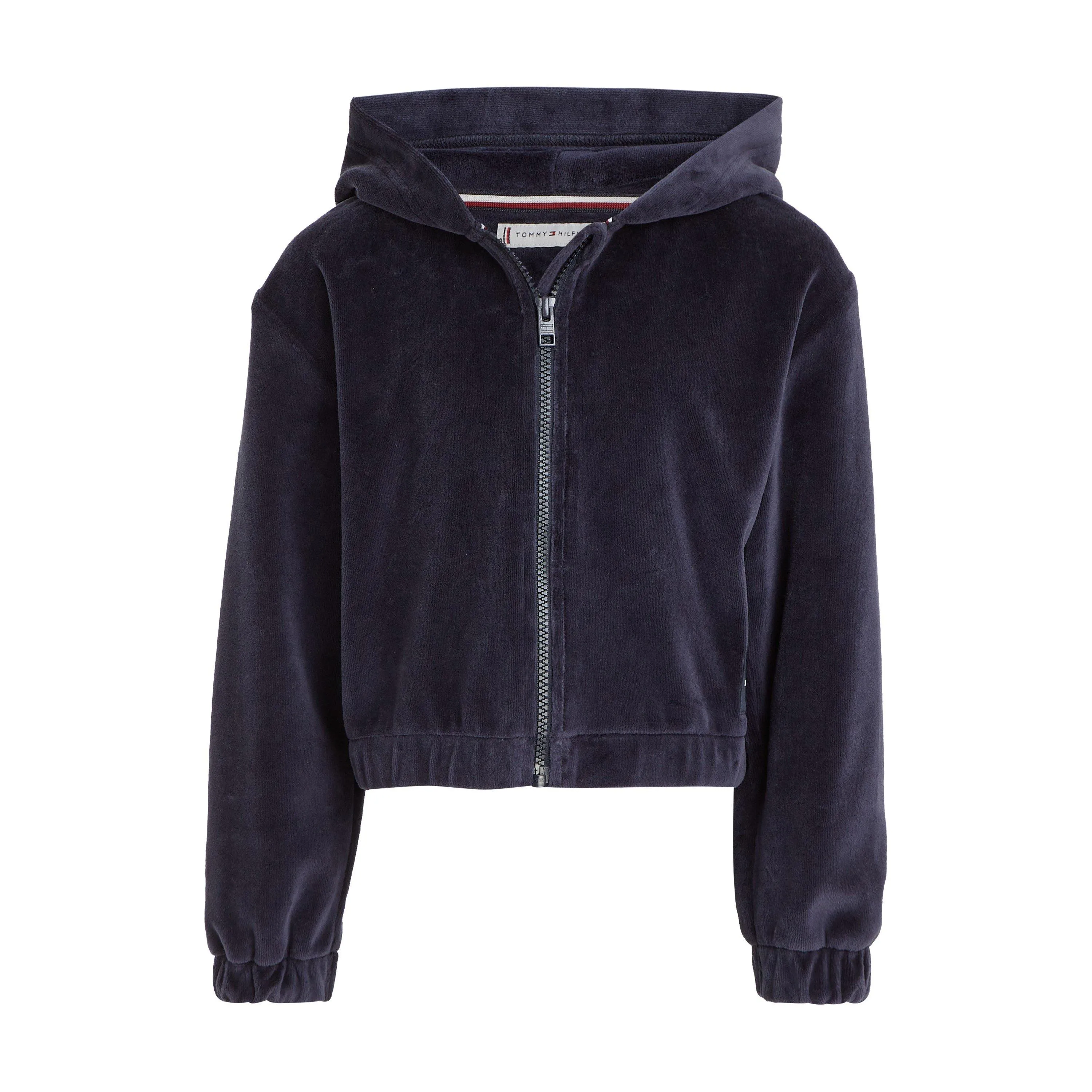 Tommy Hilfiger Velours Zip Through Hoodie