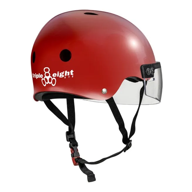 Triple 8 The Visor Scarlet Red Gloss Helmet