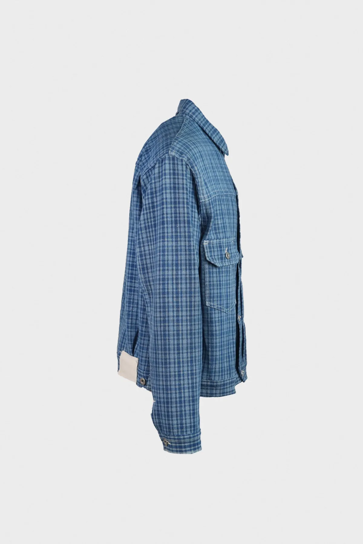 Tuesday Jacket - Indigo Mini Check