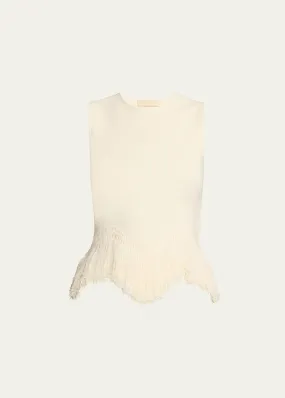 Ulla Johnson Koa Fringe-Hem Sleeveless Top