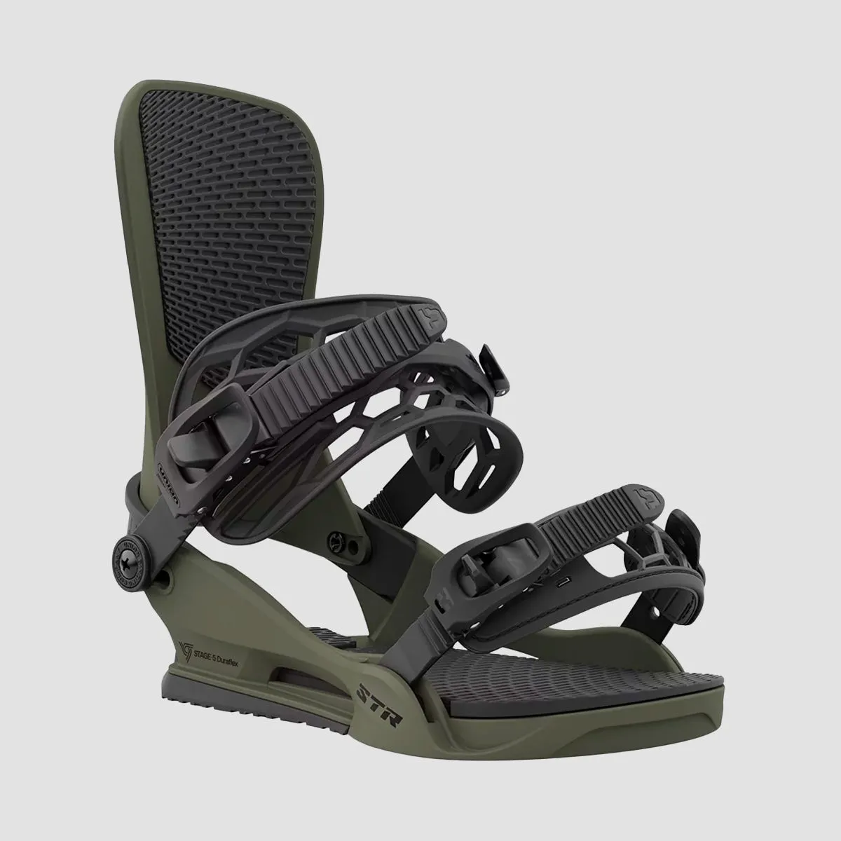 Union STR 2024 Snowboard Bindings Dark Green