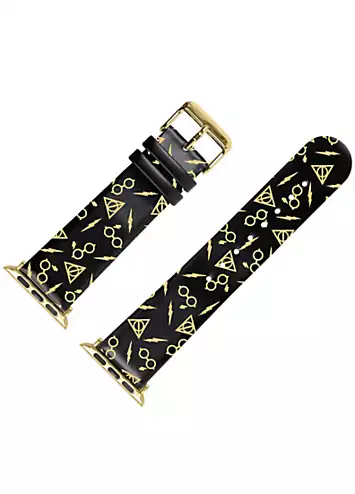 Warner Brothers Harry Potter Black Printed Apple Band | Kaleidoscope