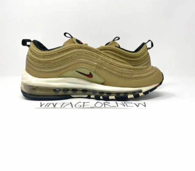 Women's 2017 Nike Air Max ‘97 OG QS Metallic Gold Runn...