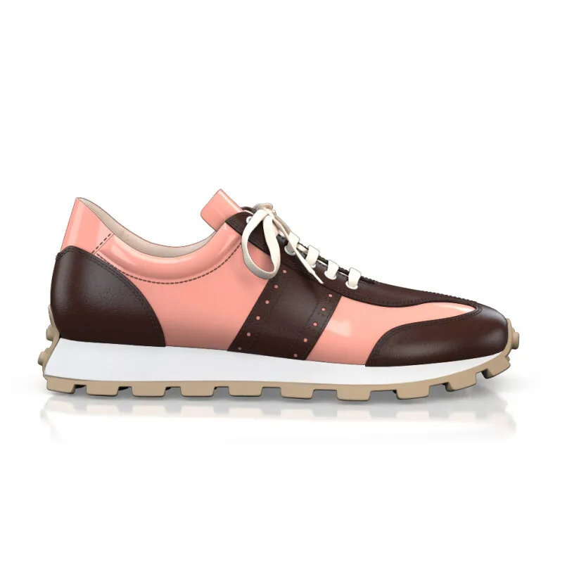 Women's Leather Running Sneakers 54928