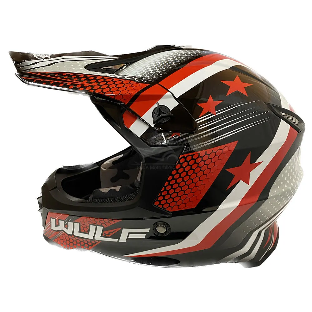 Wulfsport Cub Iconic Helmet - Red