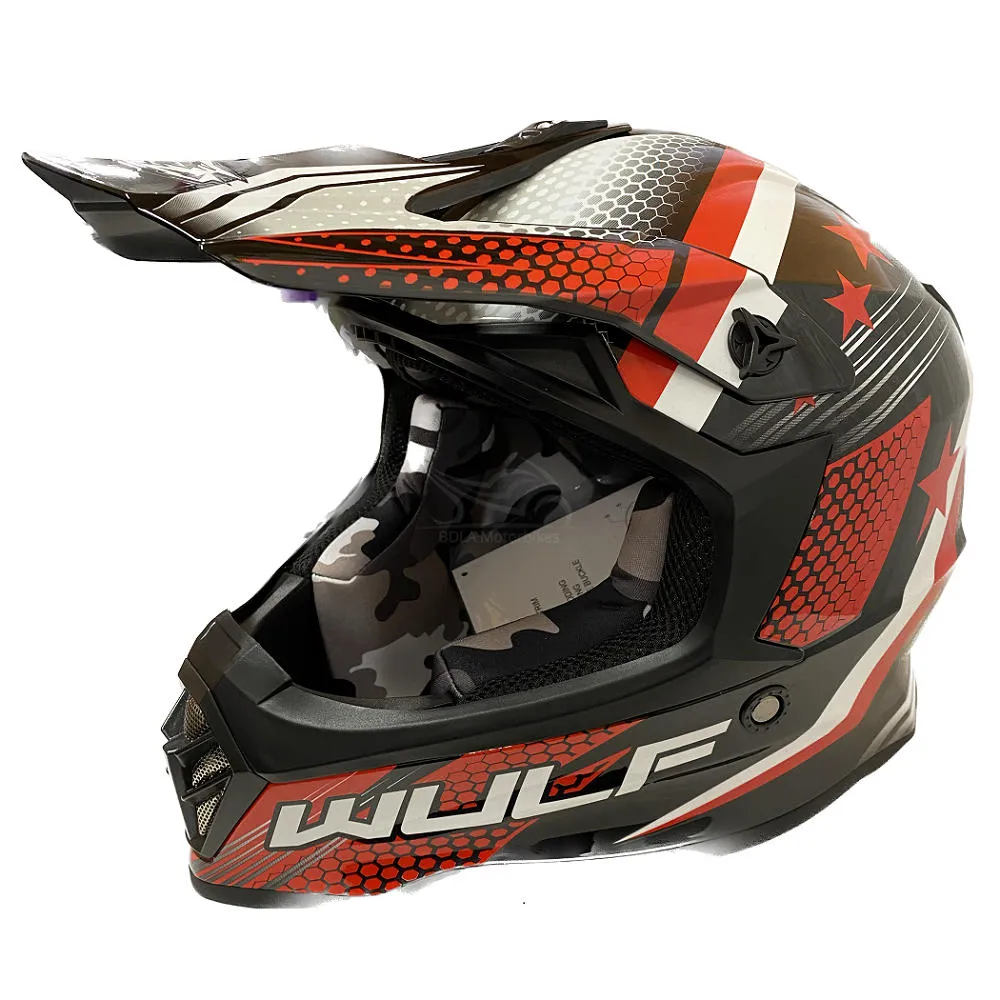 Wulfsport Cub Iconic Helmet - Red