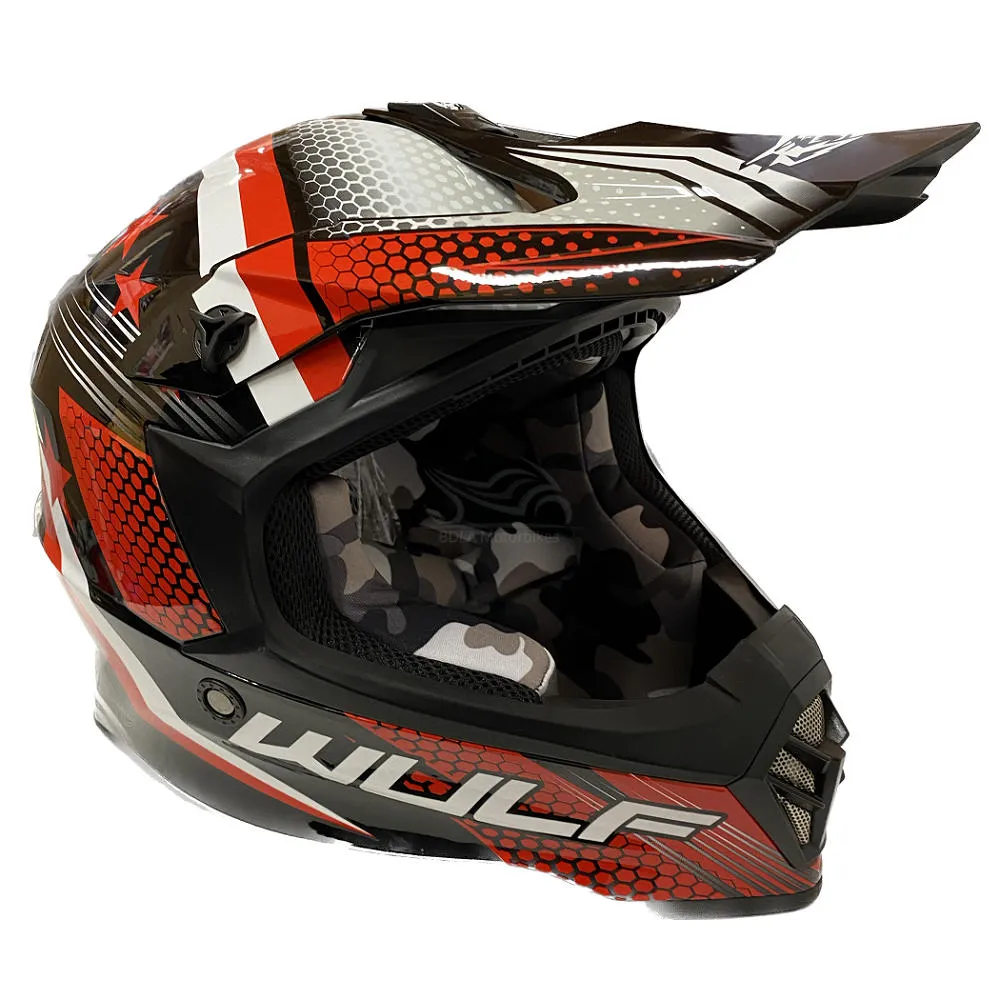 Wulfsport Cub Iconic Helmet - Red